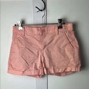 OLD NAVY Kids Apricot coloured cuffed shorts sz 12